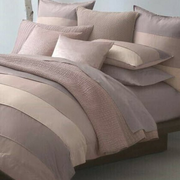 Donna Karan Home Essentials City Block Silk Peony Duvet Cover Full/Queen - Picture 1 of 6